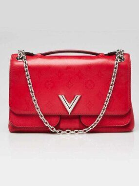 Louis Vuitton Rubis Monogram Leather Very Chain Bag